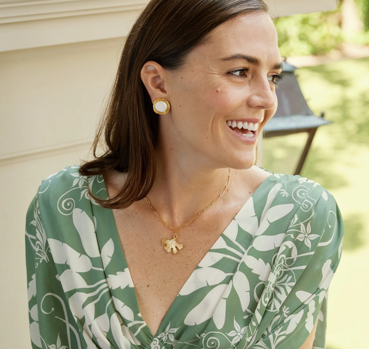 Ginkgo Paperclip Necklace