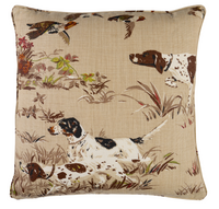 Pointers Pillow Cover in Brown, Schumacher Textiles (Various Sizes)