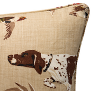 Pointers Pillow Cover in Brown, Schumacher Textiles (Various Sizes)