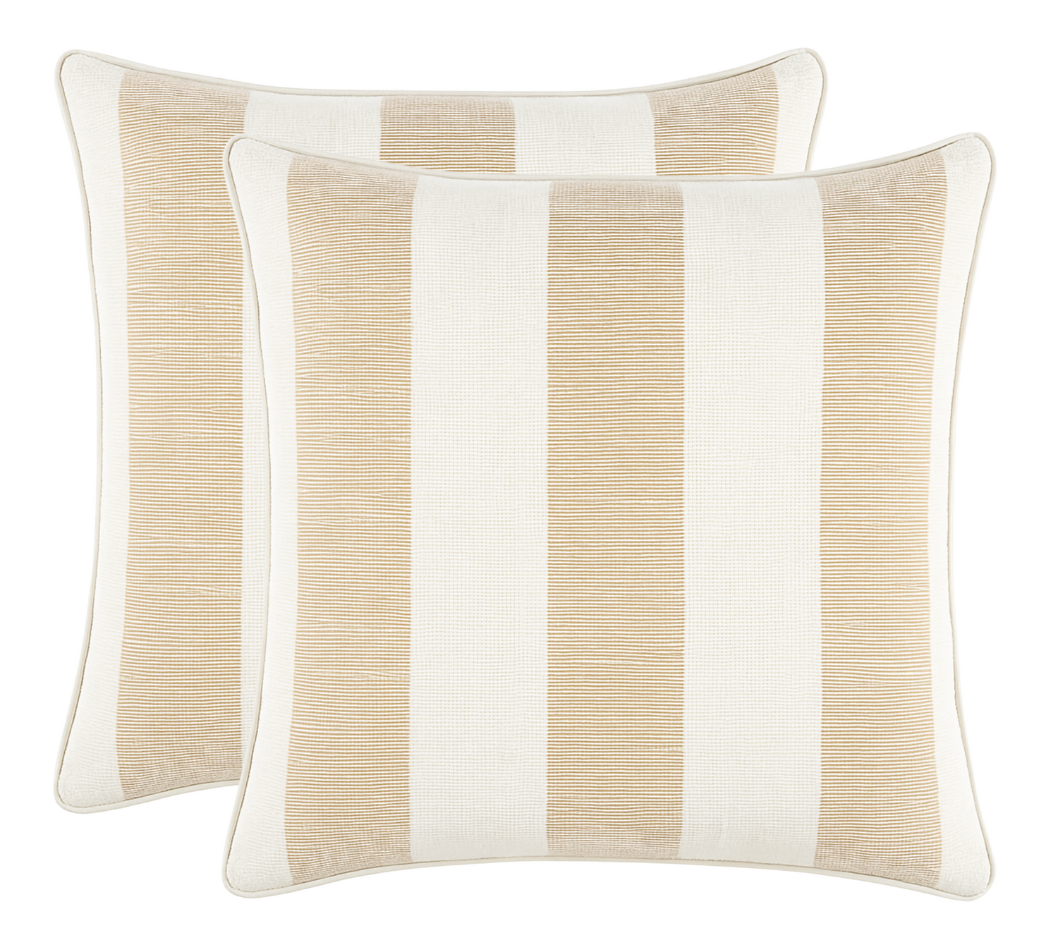Ketley Stripe Pillow Cover in Natural, Schumacher Textiles Indoor / Outdoor (Various Sizes)