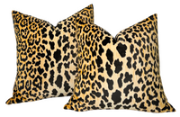 Leopard Velvet Pillow Cover (Various Sizes)