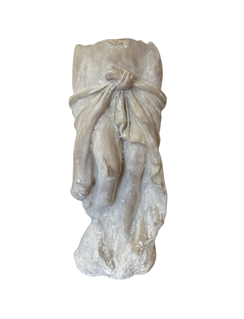 Cement Lady Skirt Vase