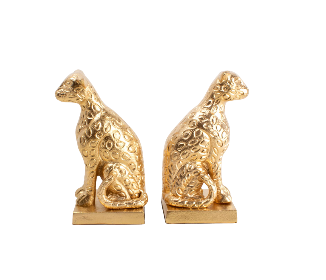 Leopard Bookend Set