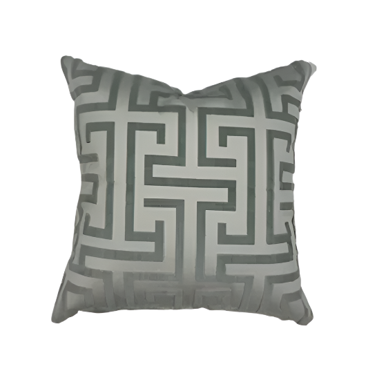 NH Madisonville Collection Light Blue Ming Trail Pillow 18" x 18"