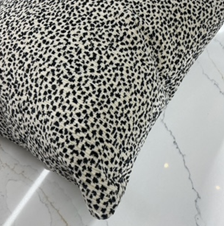 NH  Madisonville Collection Leopard Swing Velvet Pillow 24" x 24"