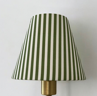 Powder Blue Striped Sconce Shade (various colors)