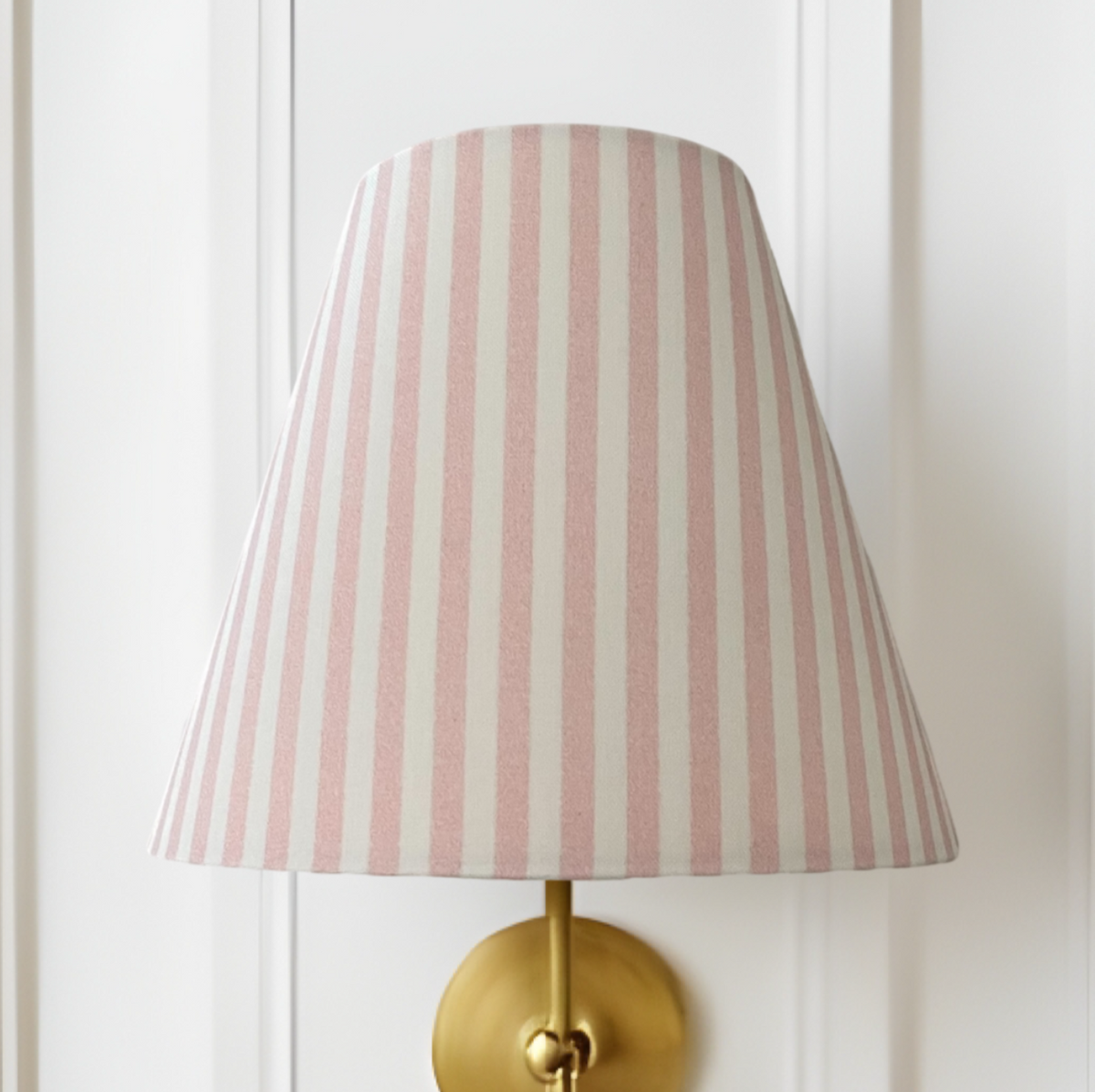 Pink Striped Sconce Shade (various colors)