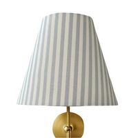 Powder Blue Striped Sconce Shade (various colors)