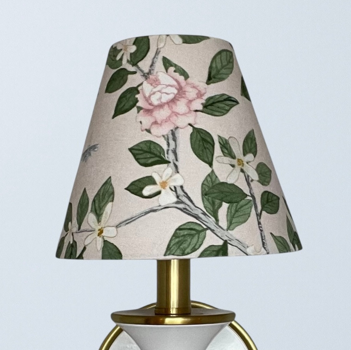 Chinoiserie Floral Sconce Shade in Elsie's Garden