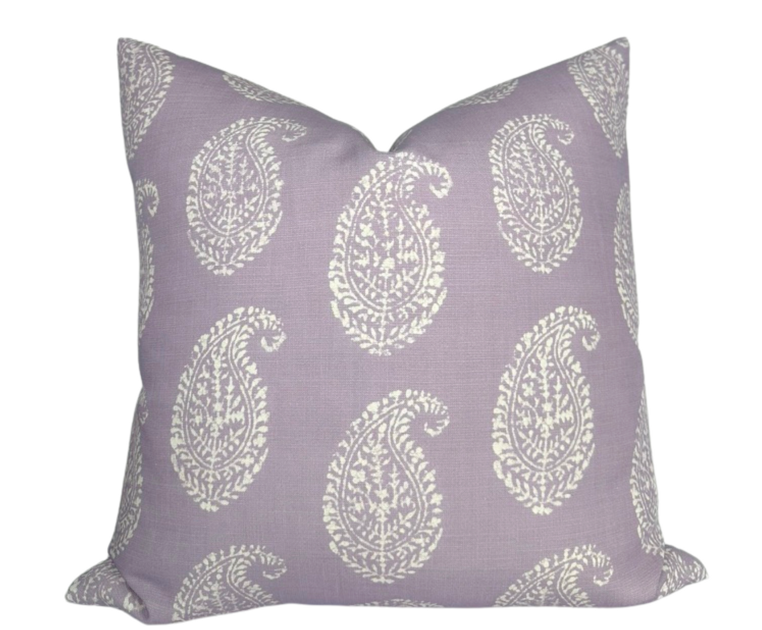 Kashmir Paisley Pillow Cover in Lilac (Various Sizes)