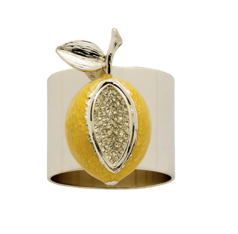 Lemon Napkin Rings – Set of 2