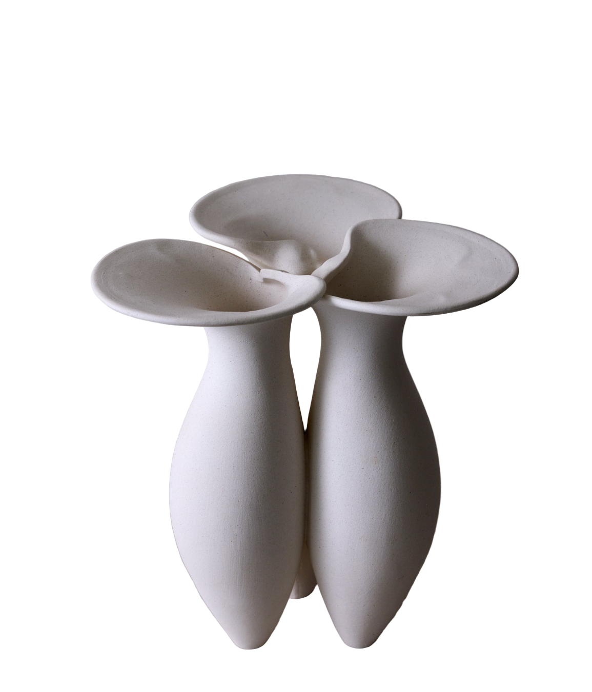Ceramic Lily Vase - Reactive Glaze Decorative Vase 13.25"H
