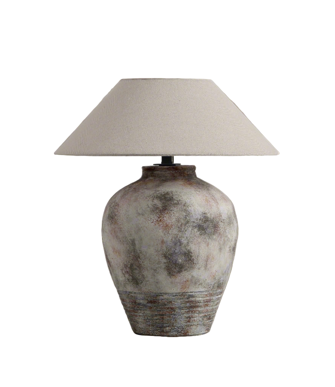 Sarah Dual-Function Table Lamp Vase - Dark Grey Brown 17.3"