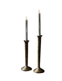Madrid Vintage Gold Aluminum Candle Holders Set of 2 - Taper