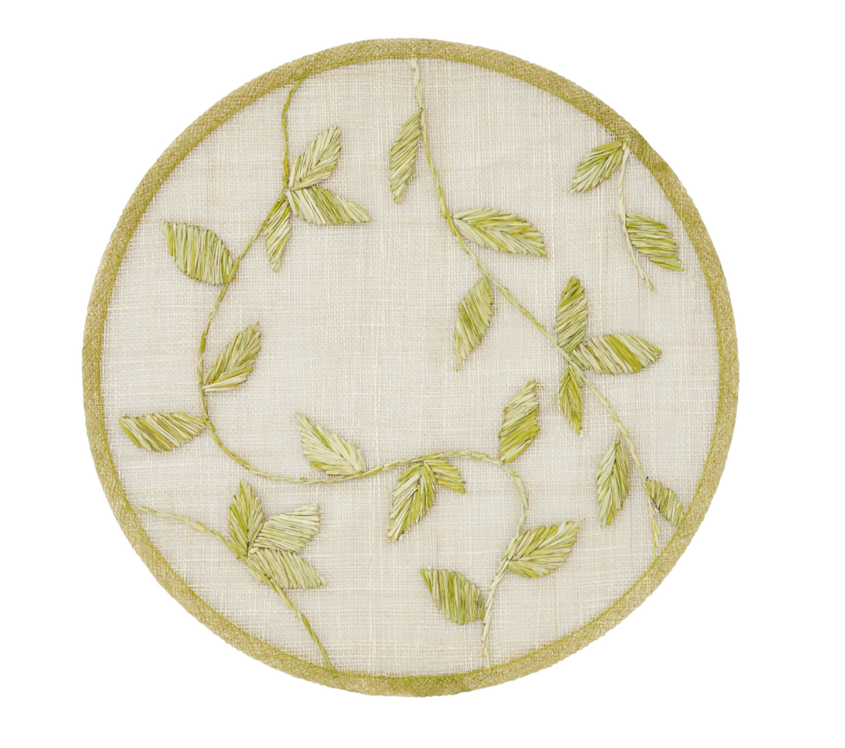 Straw Leaf Placemats – Citrus (Set of 4)