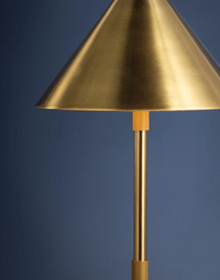 Rechargeable Brushed Brass LED Table Lamp