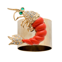 Shrimp Napkin Rings (Set of 2)