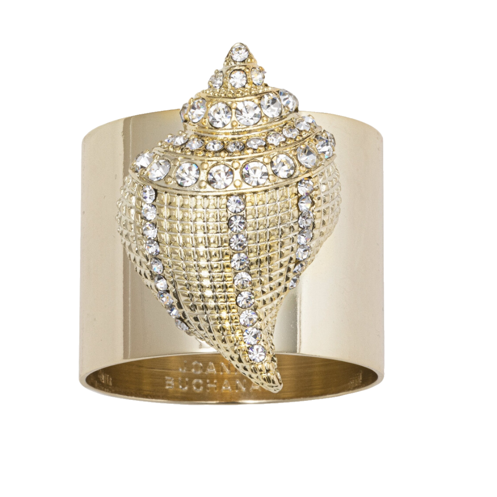 Sparkle Shell Napkin Rings (Set of 2)