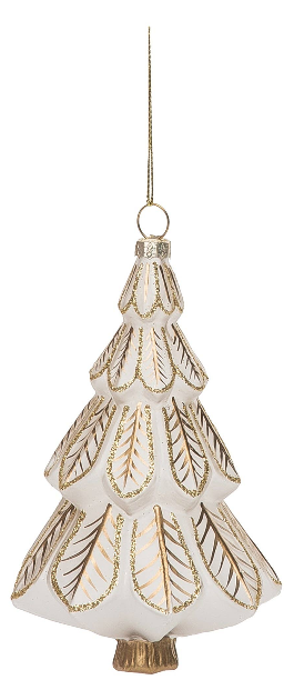 Gold Leaf Detail Tree Ornament