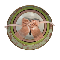 Baby Pink Velvet Napkin Bow Tie - Set of 6