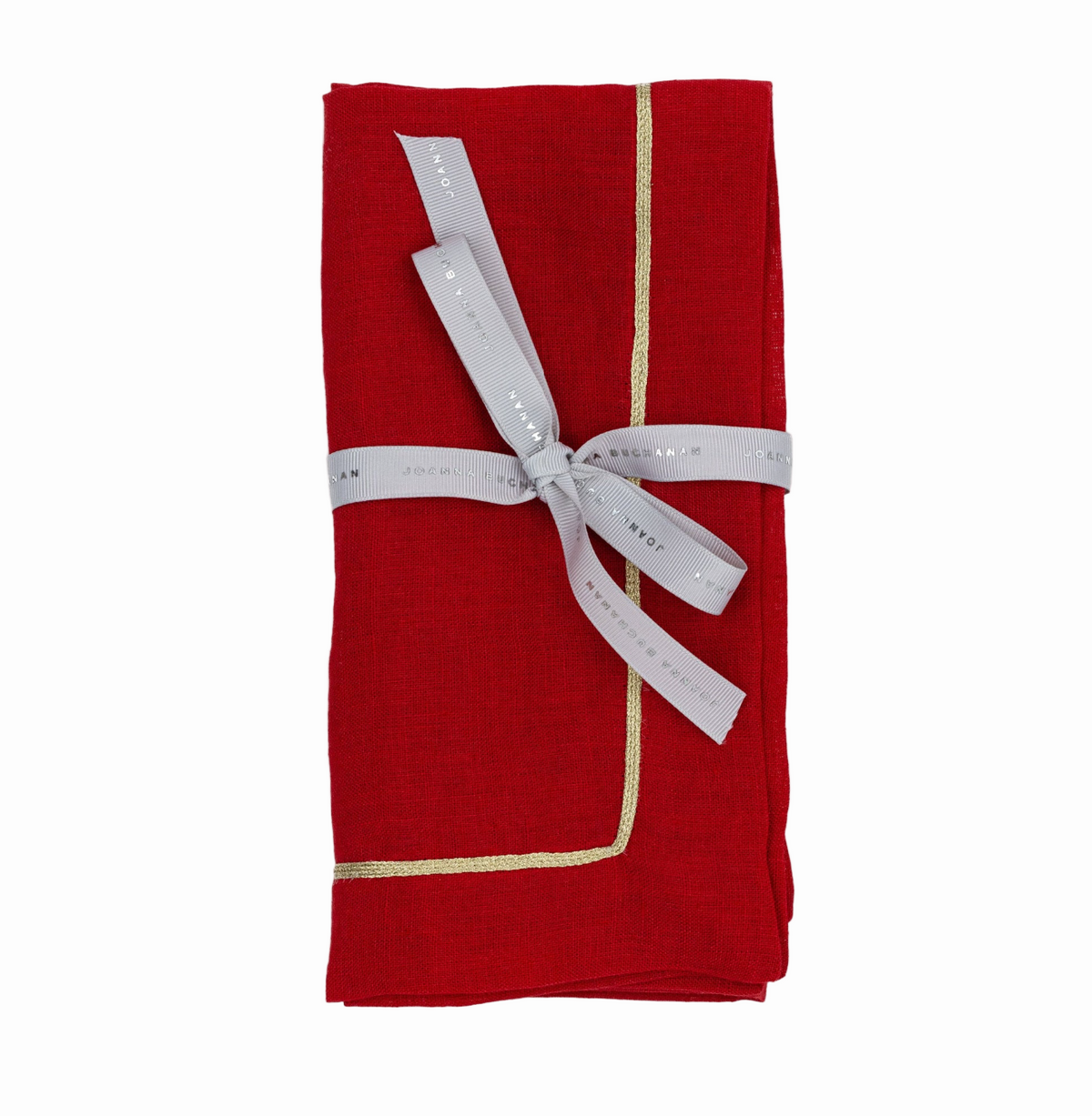 Gold Trim Dinner Napkins – Berry (Set of 2)