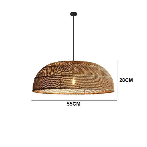 Flat Rattan Pendant (Various Sizes)