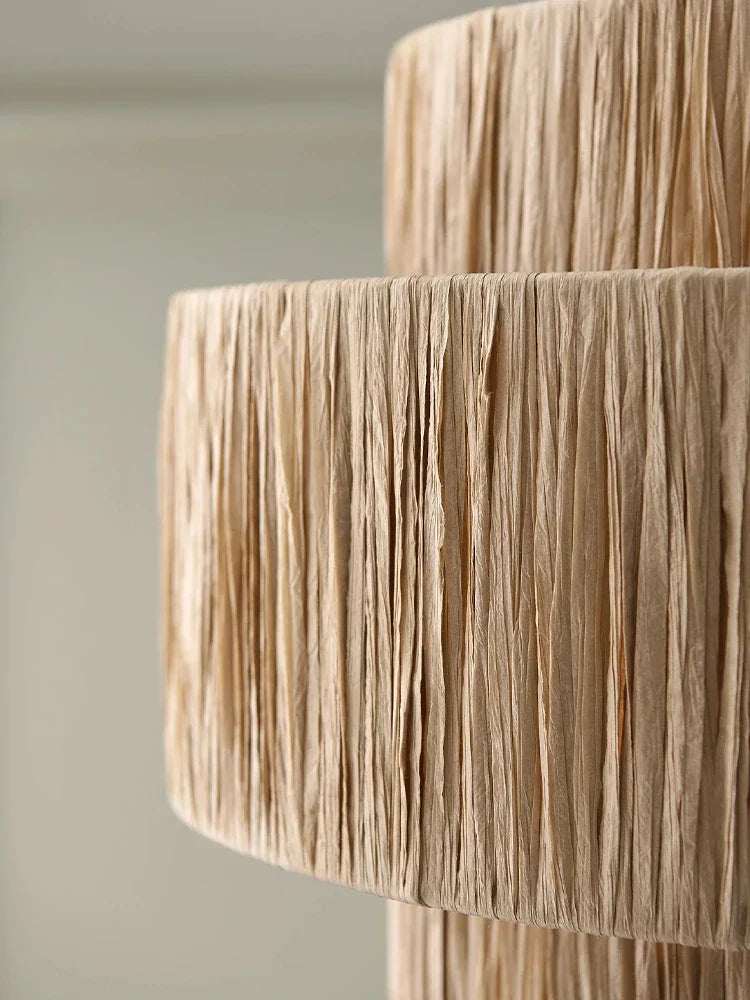 Artful Hand-Knitted Rattan Pendant (Various Styles)