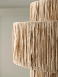 Artful Hand-Knitted Rattan Pendant (Various Styles)