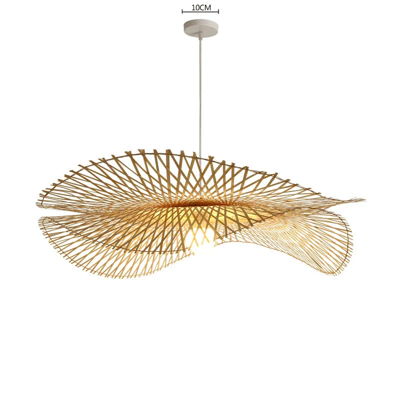 Natural Rattan Bamboo Woven Pendant (Various Styles and Sizes)