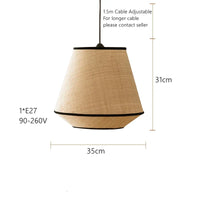 Bohemia Wabi Sabi Handmade Rattan Pendant Lamp (Various Styles)