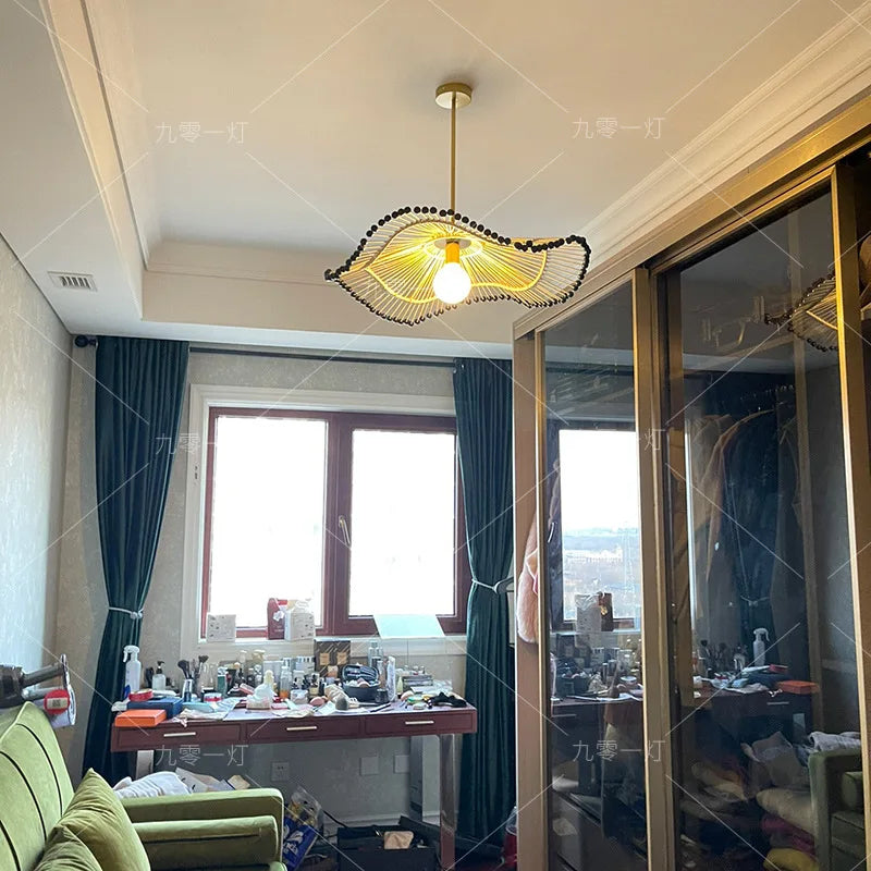 Japanese Bamboo Woven Pendant Lamp (3 Sizes)
