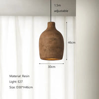 Nordic Wabi Sabi LED Pendant Light Serene Elegant Design (2 Colors and Various Styles)