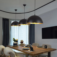 Nordic Retro Industrial Black Pendant Lamp Restaurant Bar Decor (Various Styles)