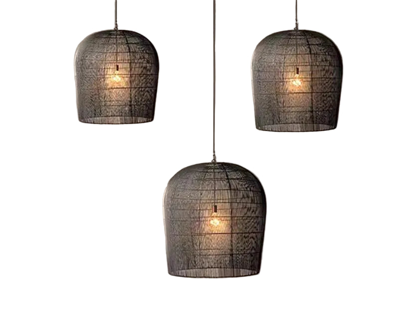 Wabi Sabi Rattan Pendant Light Handcrafted Elegance (Various Colors and Sizes)