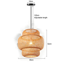 Exquisite Design Bamboo Handwoven Rattan Pendant Light (18 Styles)