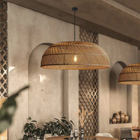 Flat Rattan Pendant (Various Sizes)