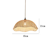 Modern Hand-Woven Bamboo Pendant Lights (Various Sizes)