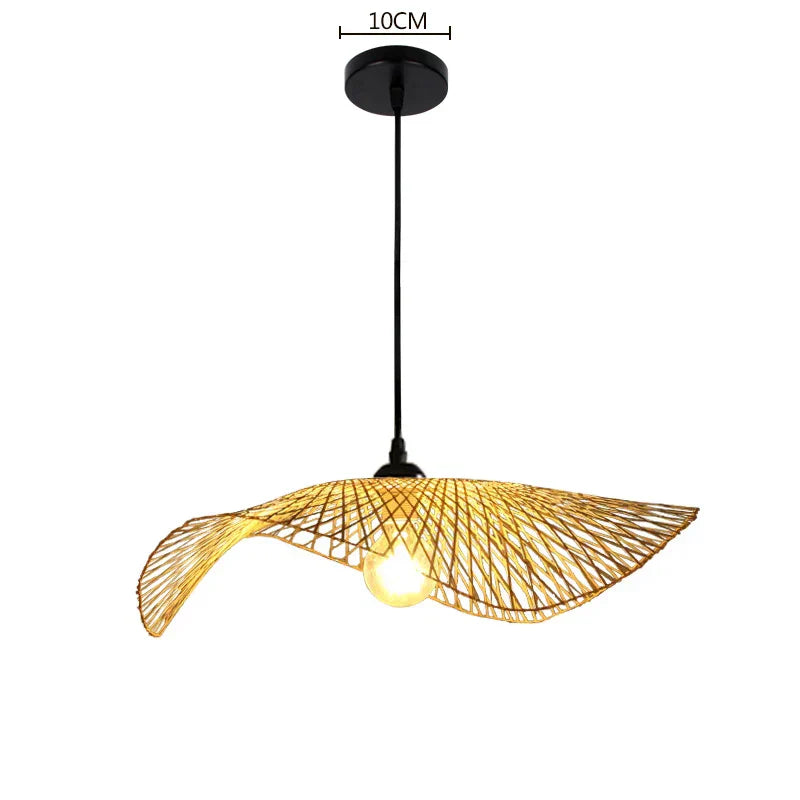 Natural Rattan Bamboo Woven Pendant (Various Styles and Sizes)