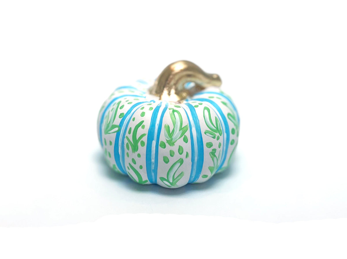 Elegant Hand-Painted Ceramic Pumpkins for Fall Decor