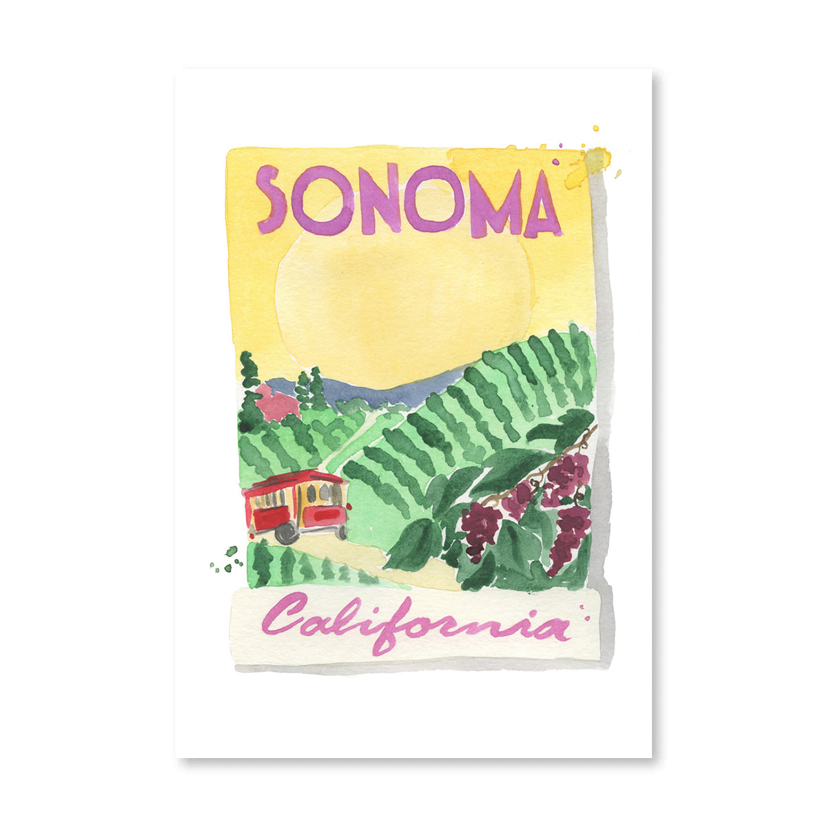 Sonoma Matchbook Art Print