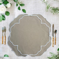 Sorelle Beige and White Placemat