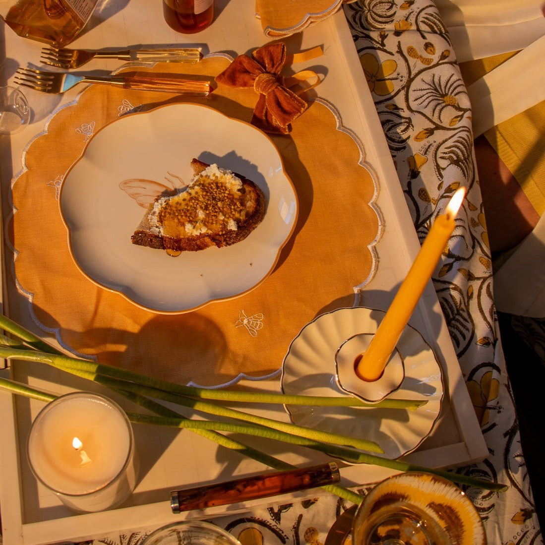 Extra Tall Warm Pumpkin Spice Taper Candle, 1 Case of 48 Packs (4 Candles per Pack)