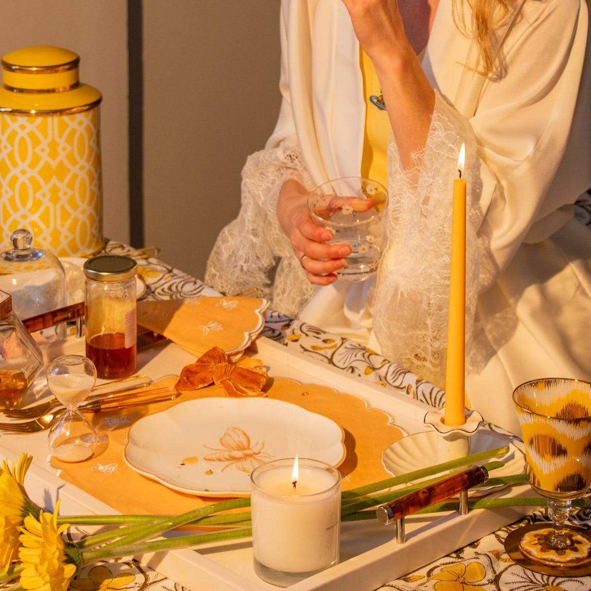 Extra Tall Warm Pumpkin Spice Taper Candle, 1 Case of 48 Packs (4 Candles per Pack)