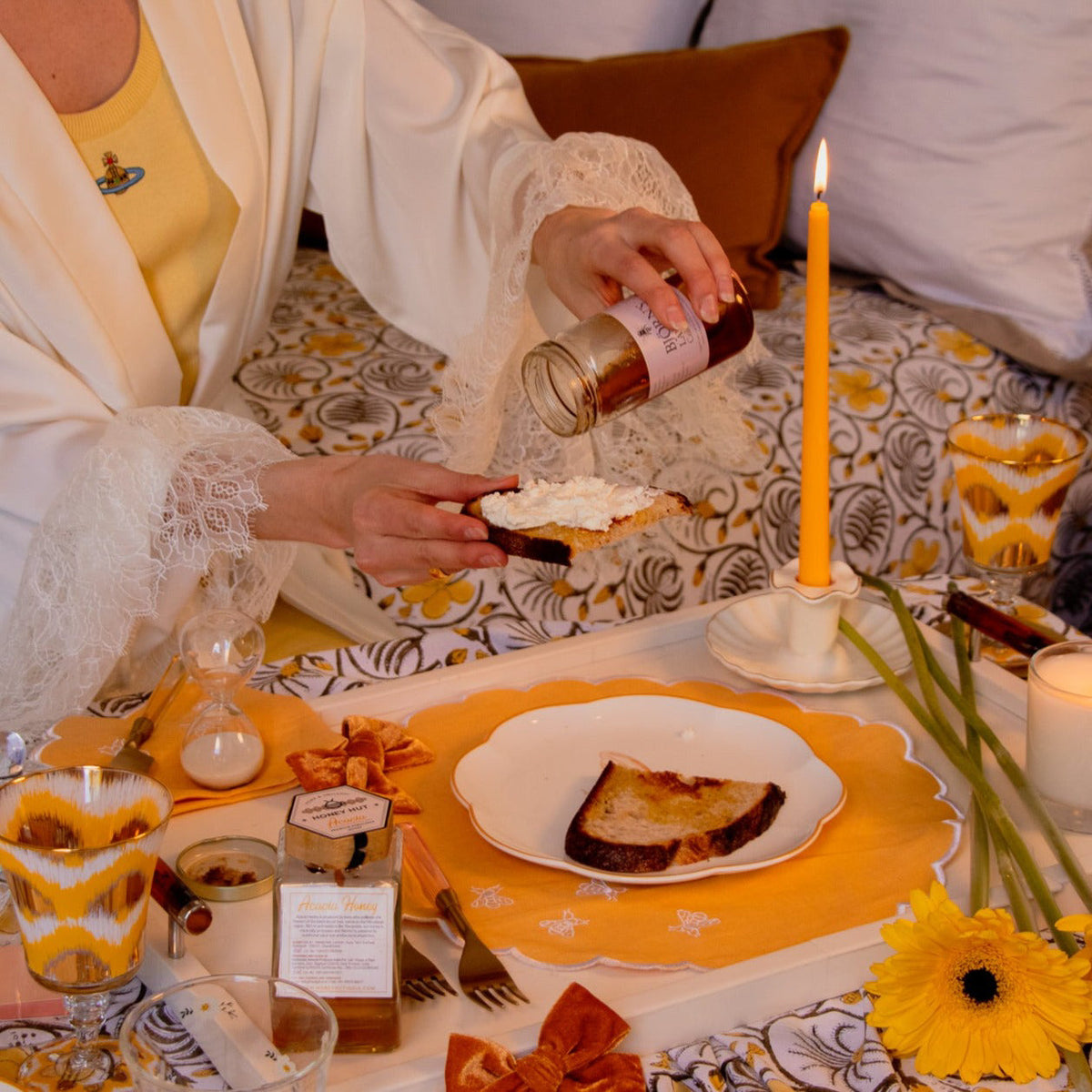 Extra Tall Warm Pumpkin Spice Taper Candle, 1 Case of 48 Packs (4 Candles per Pack)