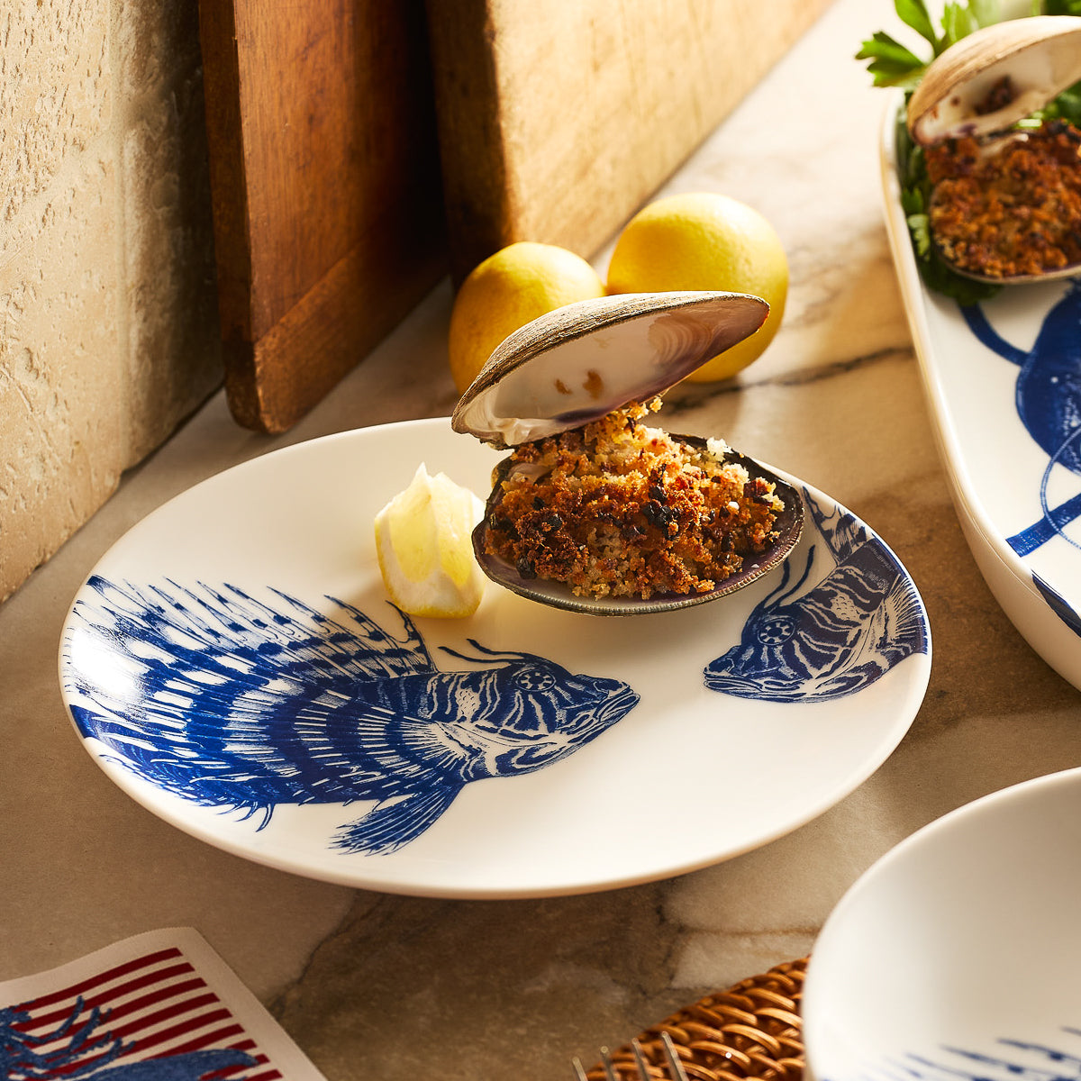 Spiky Fish Coupe Salad Plate