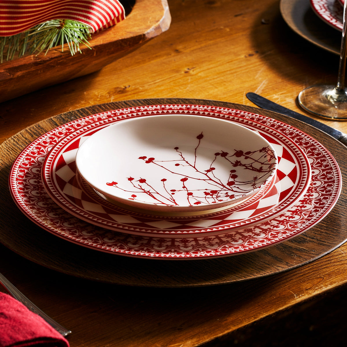 Fez Rimmed Salad Plate