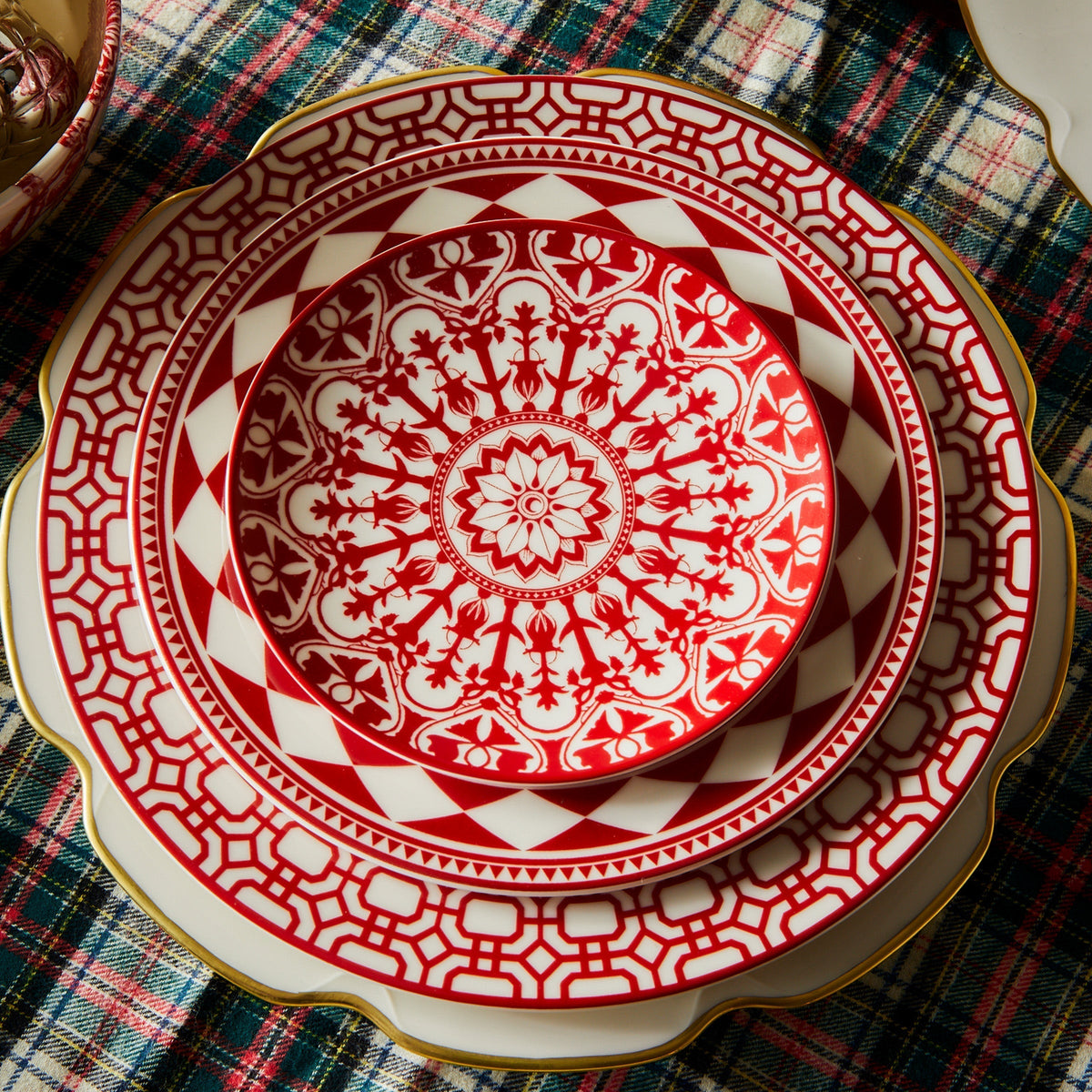 Fez Rimmed Salad Plate