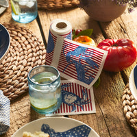 Seaside Stripes Cocktail Napkin Roll