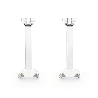 Pair of 9” Classy Crystal Candlesticks (Various Colors)