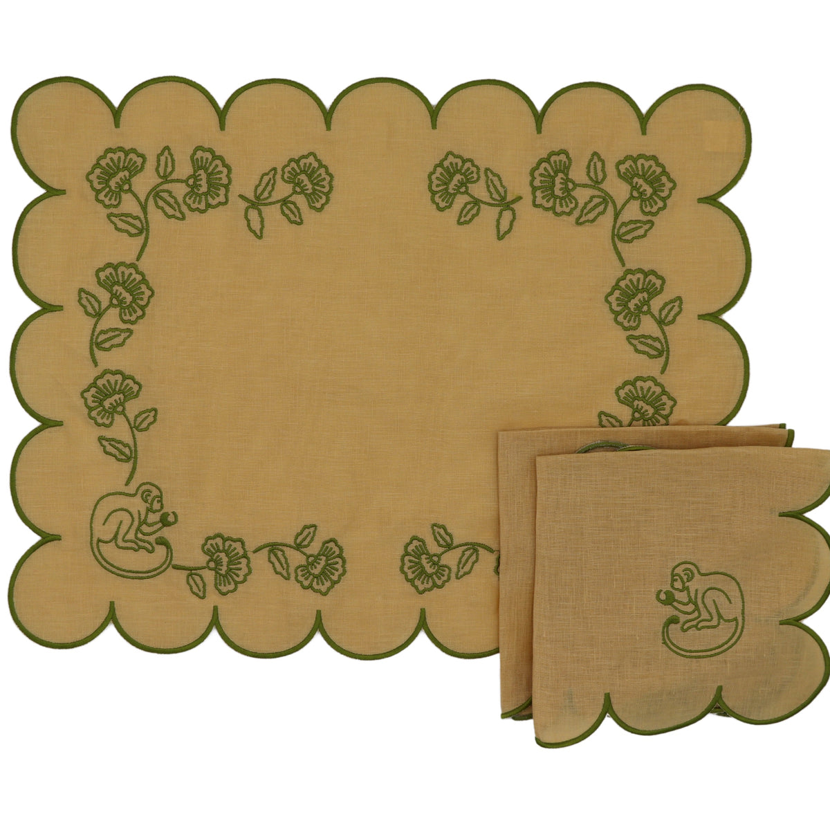 Sunlit Moss Placemat - Set of 4